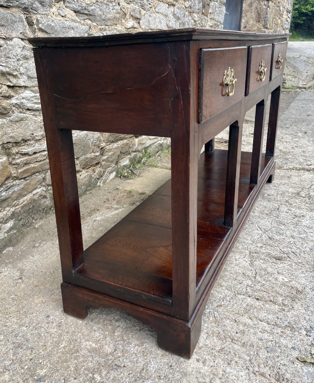 Georgian Oak Potboard Dresser Base View XXII