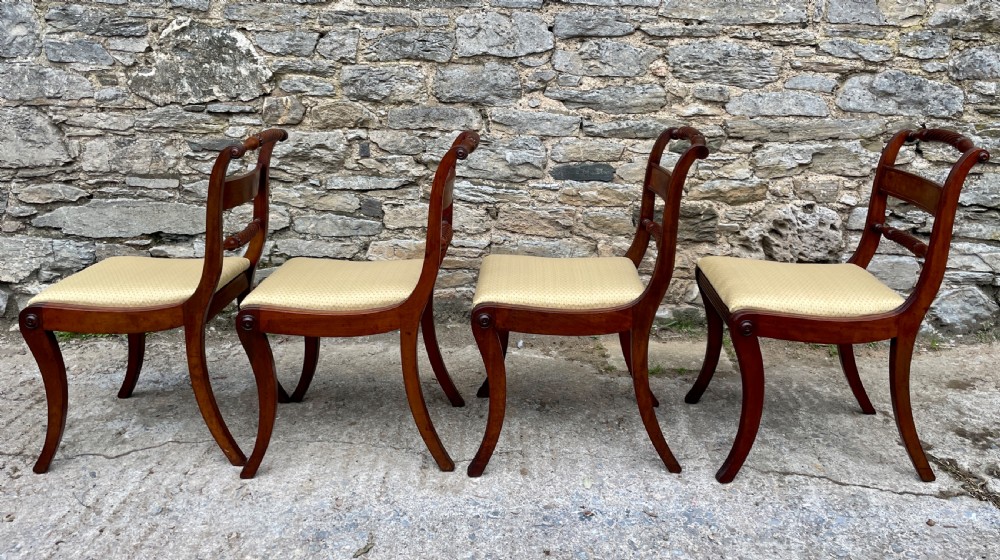 Set of 4 Regency Mahogany Dining Chairs View VII