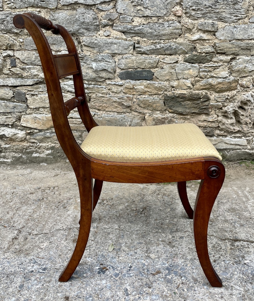 Set of 4 Regency Mahogany Dining Chairs View XVI
