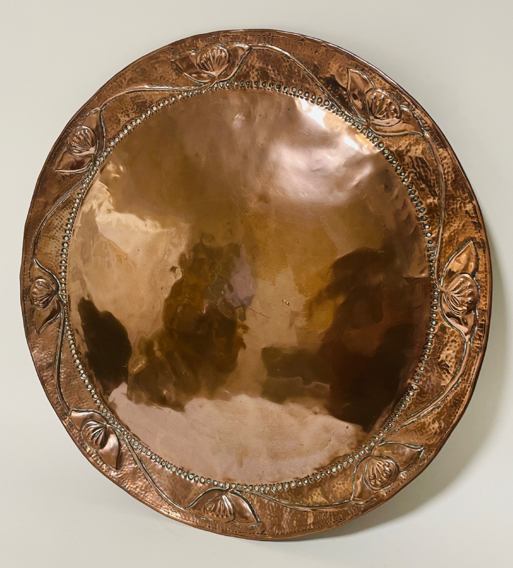 Arts and Crafts Copper Charger John Pearson View II