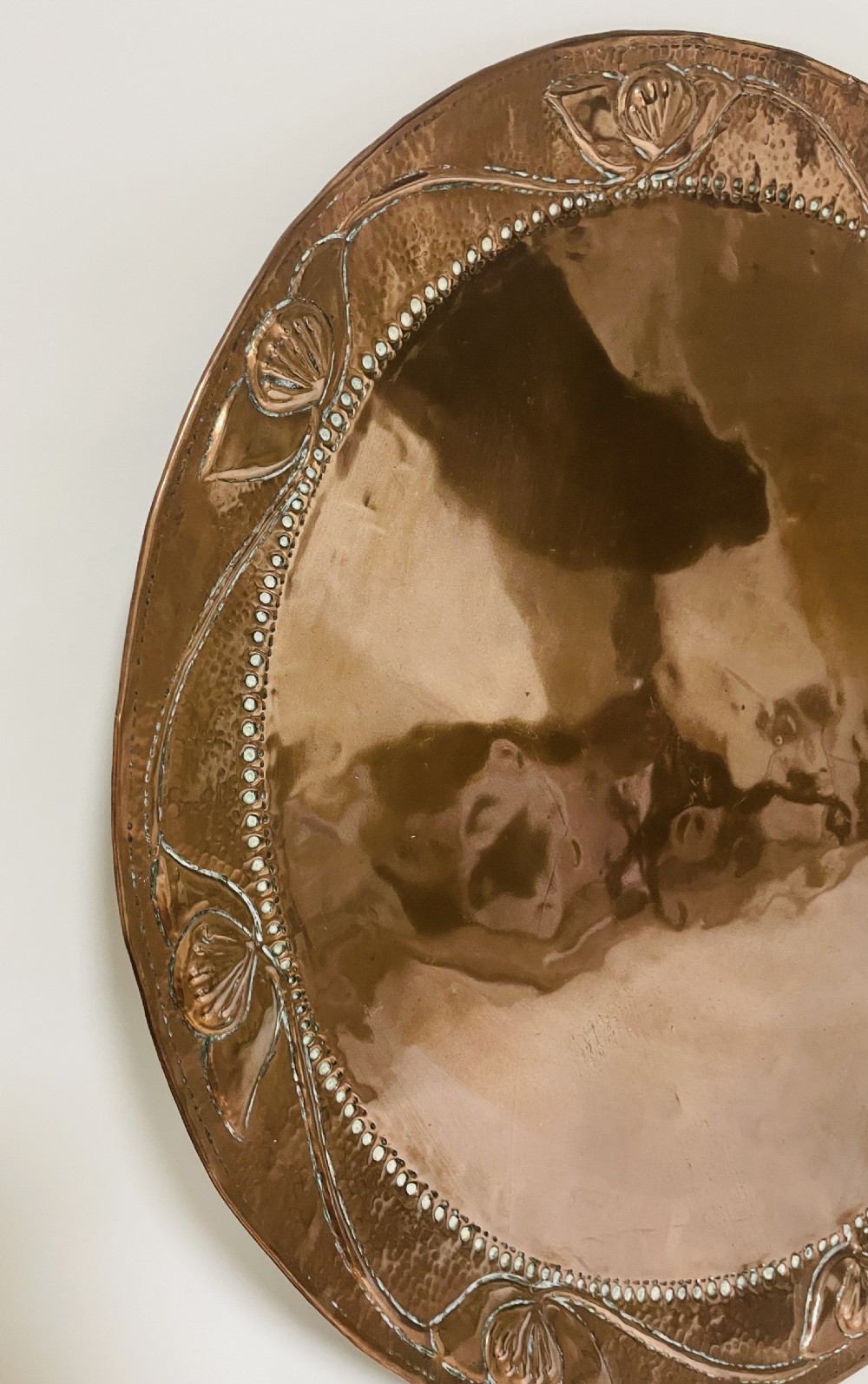Arts and Crafts Copper Charger John Pearson View III