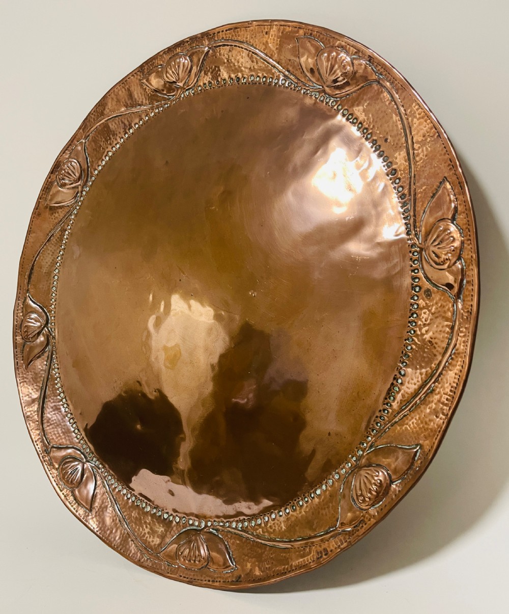 Arts and Crafts Copper Charger John Pearson View IV