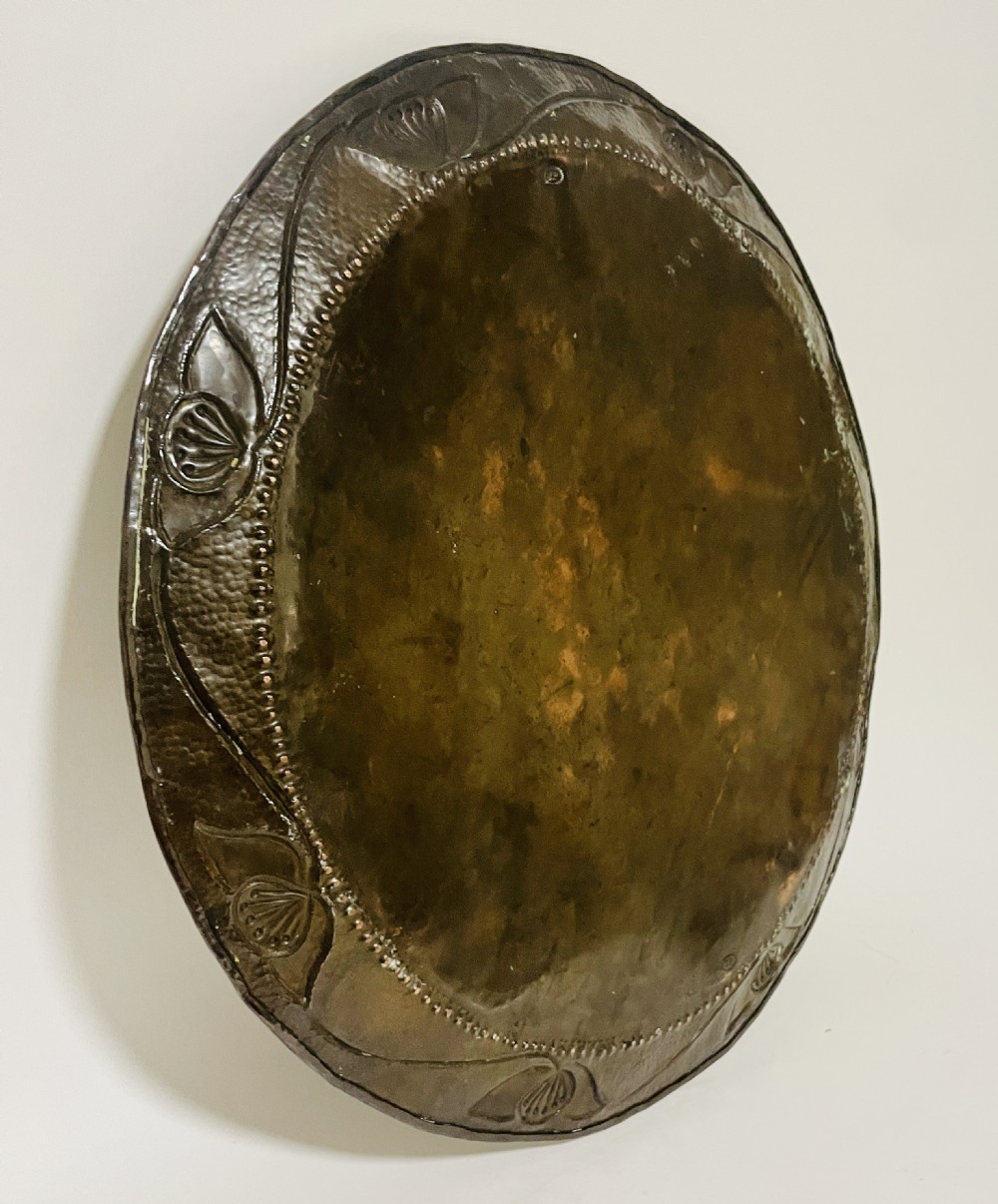 Arts and Crafts Copper Charger John Pearson View XIV