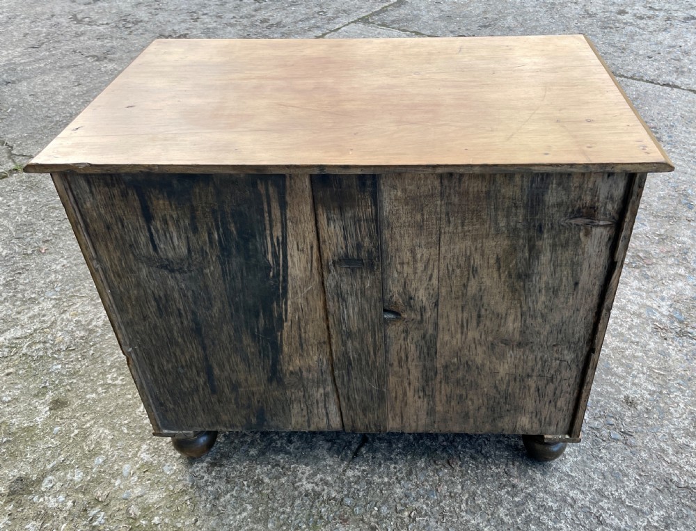 Small Antique Stripped Pine Chest of Drawers View XIV