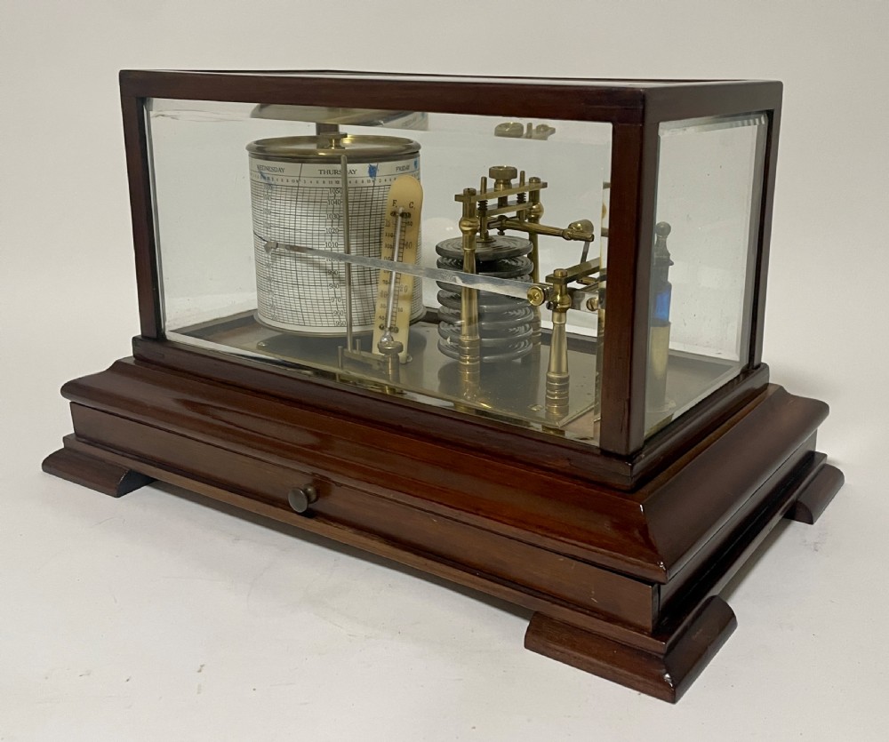 Antique Mahogany Cased Barograph View IV