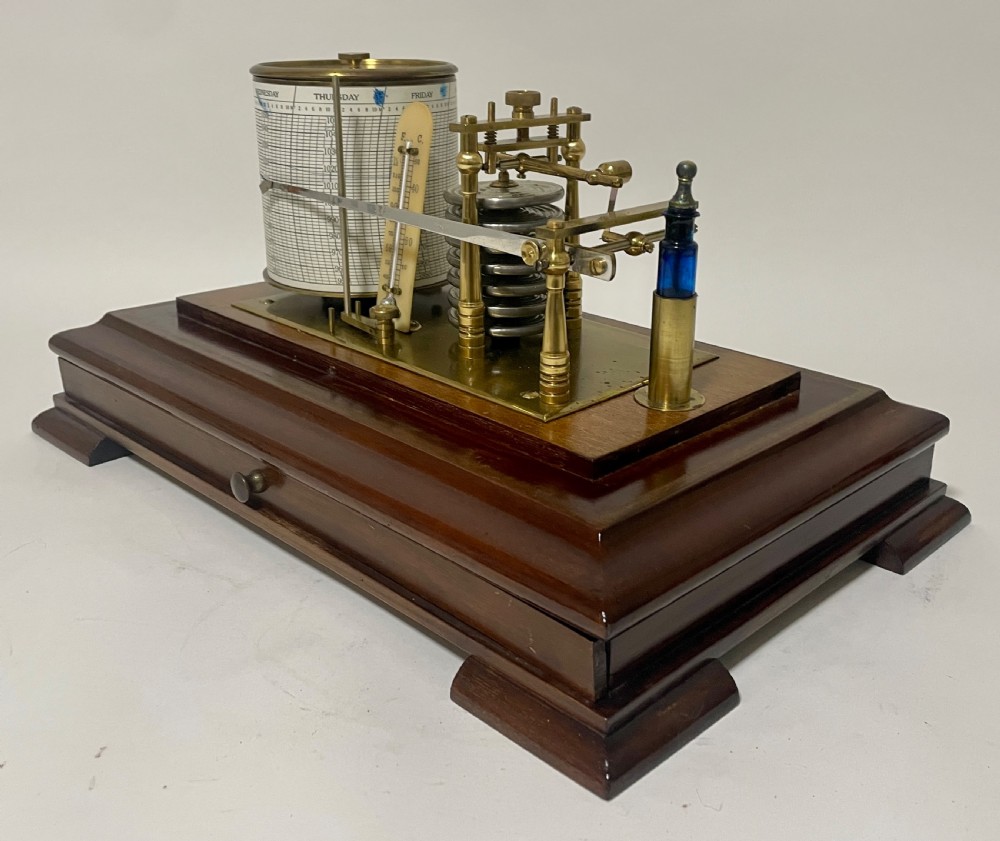 Antique Mahogany Cased Barograph View IX