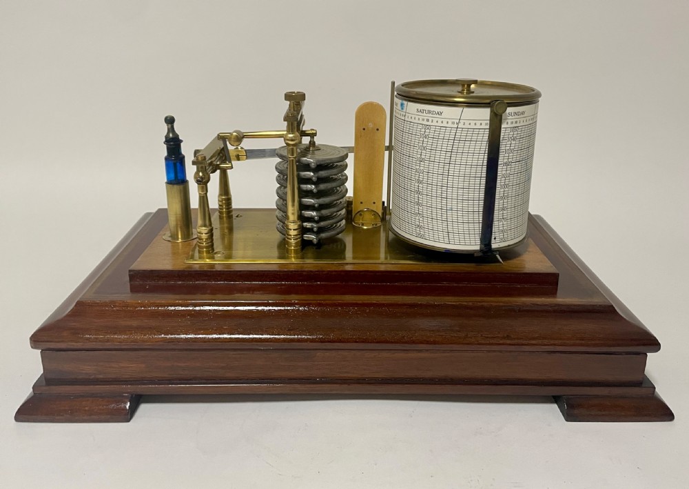 Antique Mahogany Cased Barograph View XIII