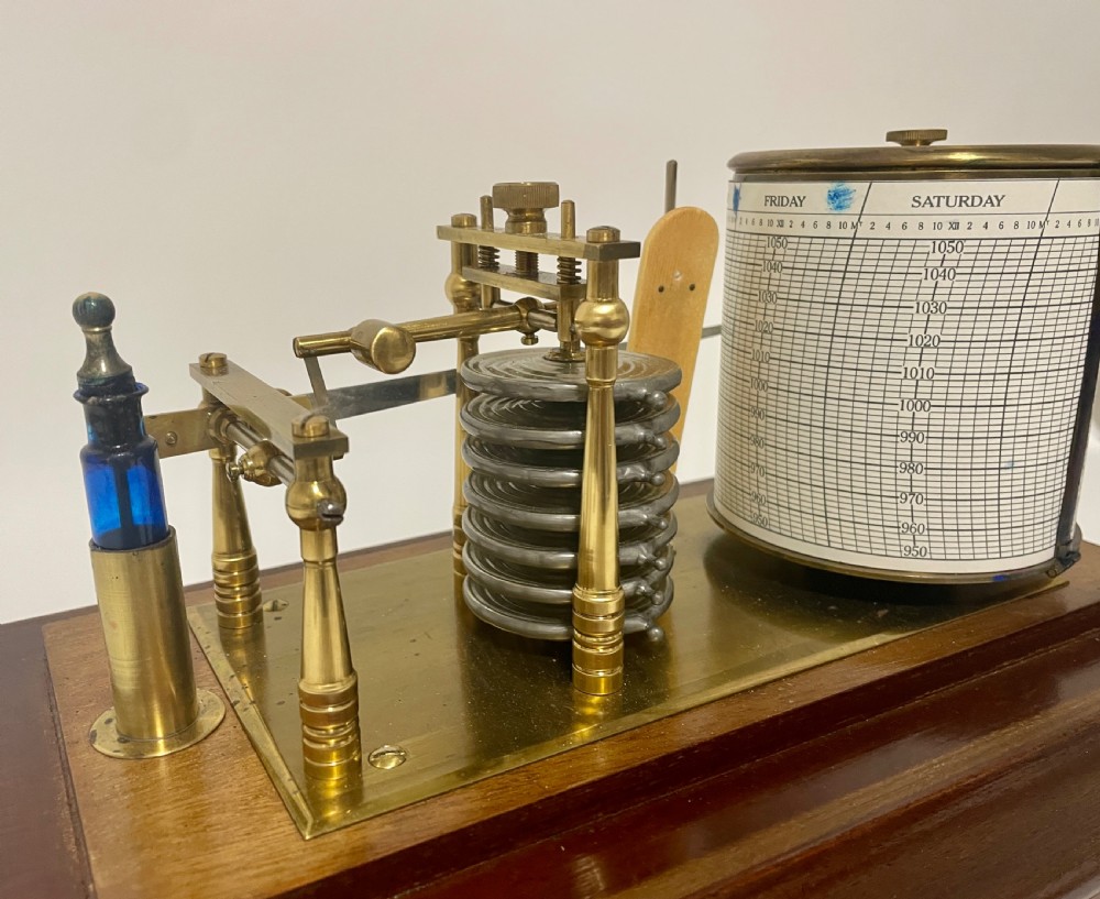 Antique Mahogany Cased Barograph View XIV