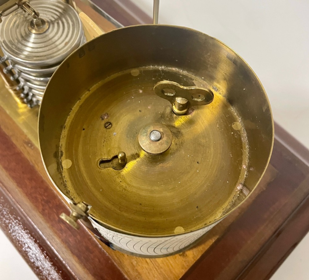 Antique Mahogany Cased Barograph View XVI