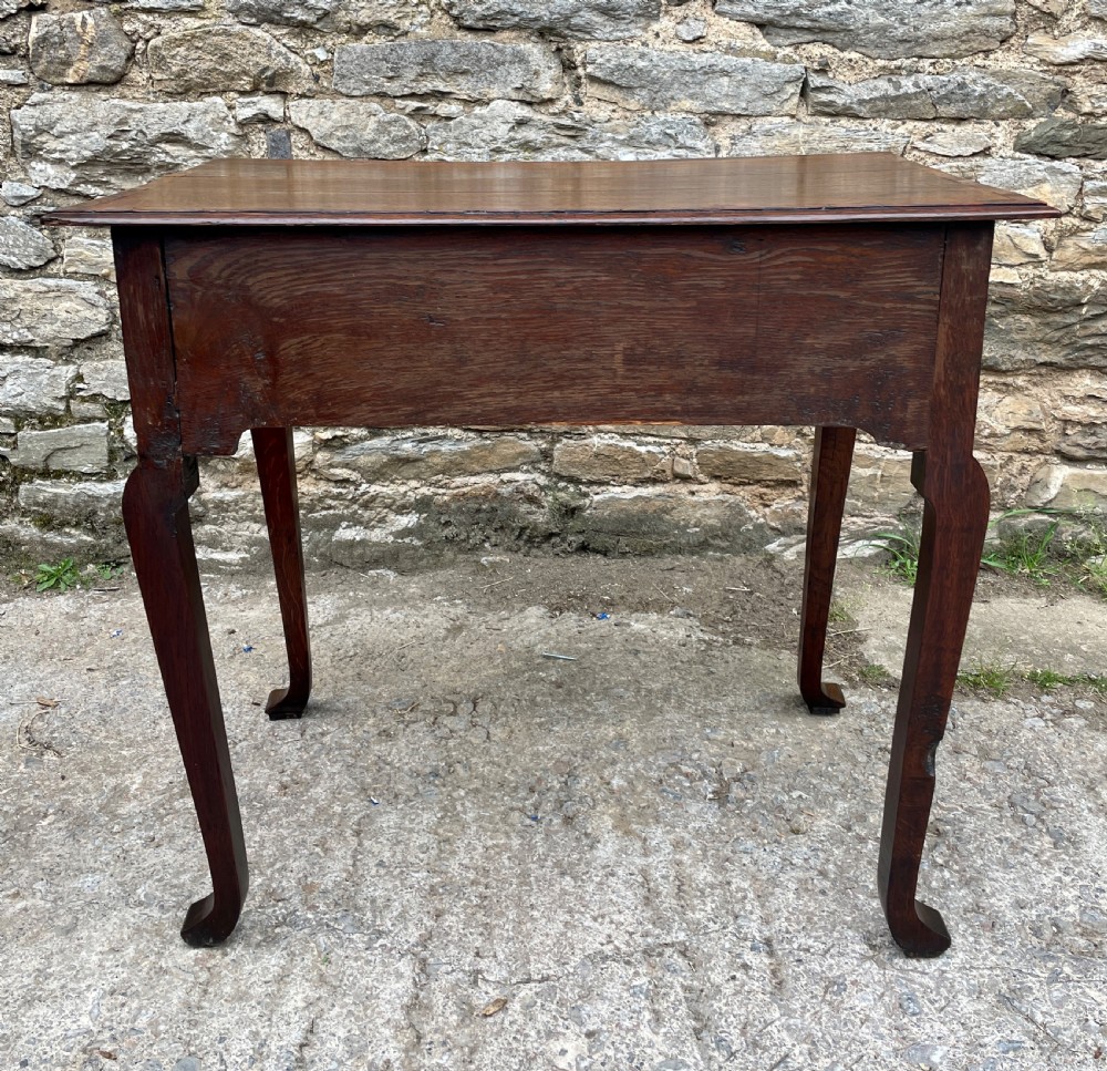 Georgian Oak Crossbanded Lowboy View IX