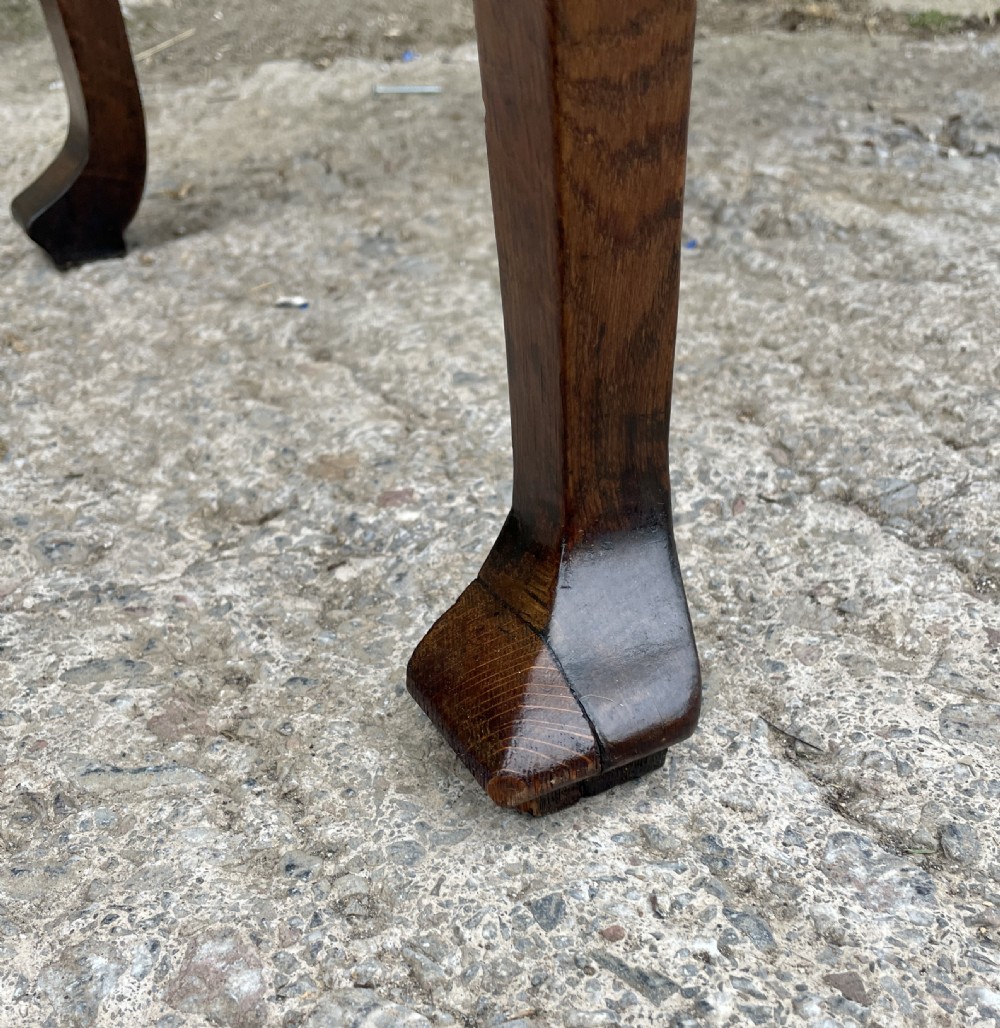 Georgian Oak Crossbanded Lowboy View XVII