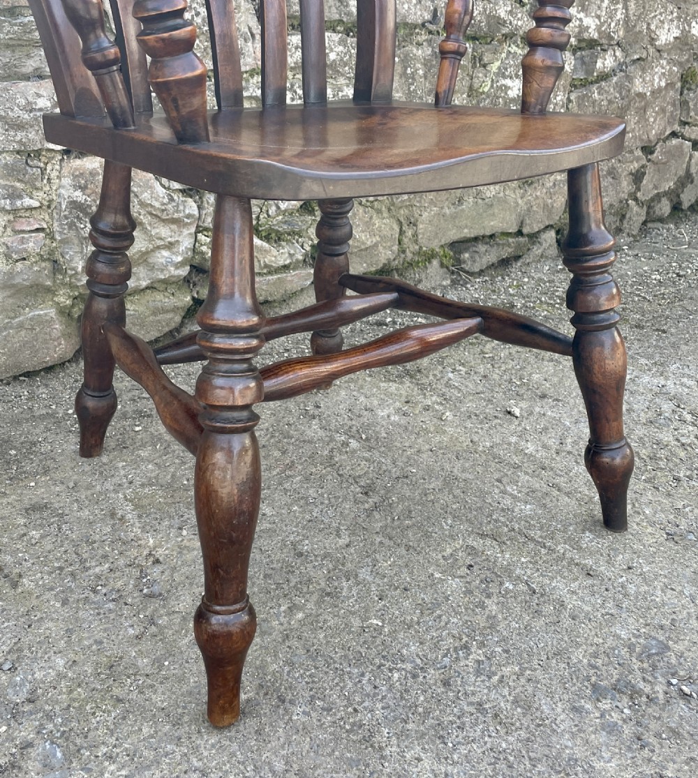 Antique Farmhouse Lathe Back Chair View V