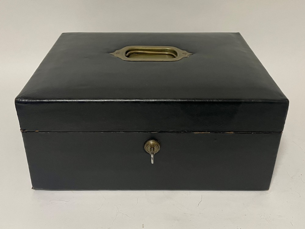 Victorian Leather Document Box