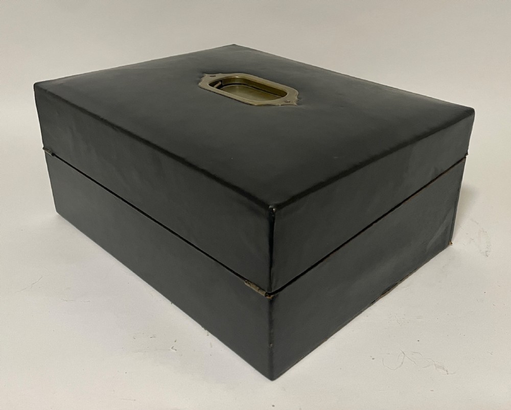 Victorian Leather Document Box View VI