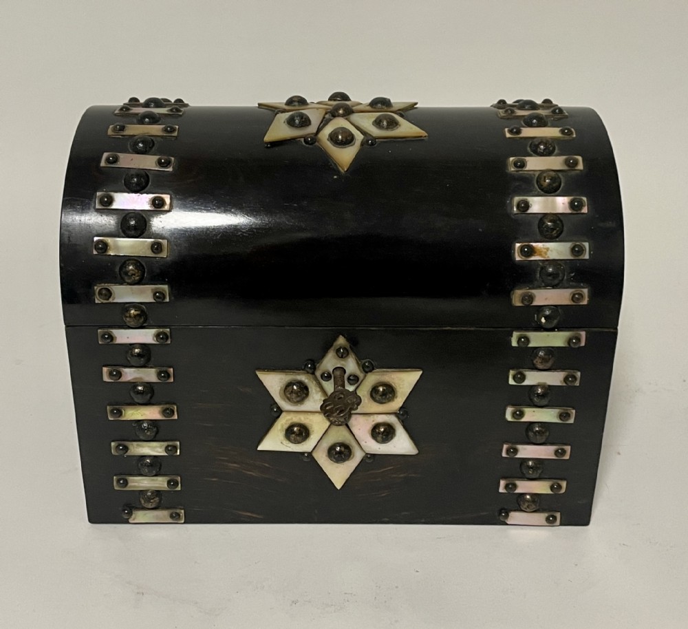Victorian Coromandel Dome Top Stationery Box