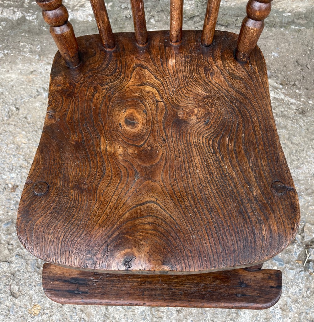 Antique Elm Seated Childs Chair View III