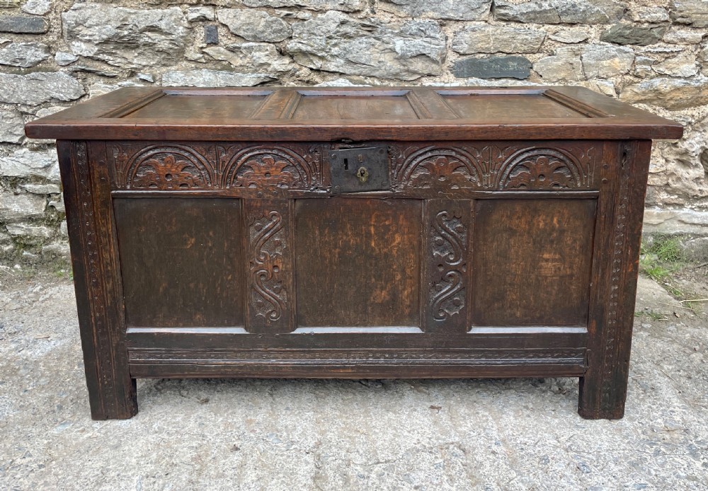 18th Century Panelled Oak Coffer View V