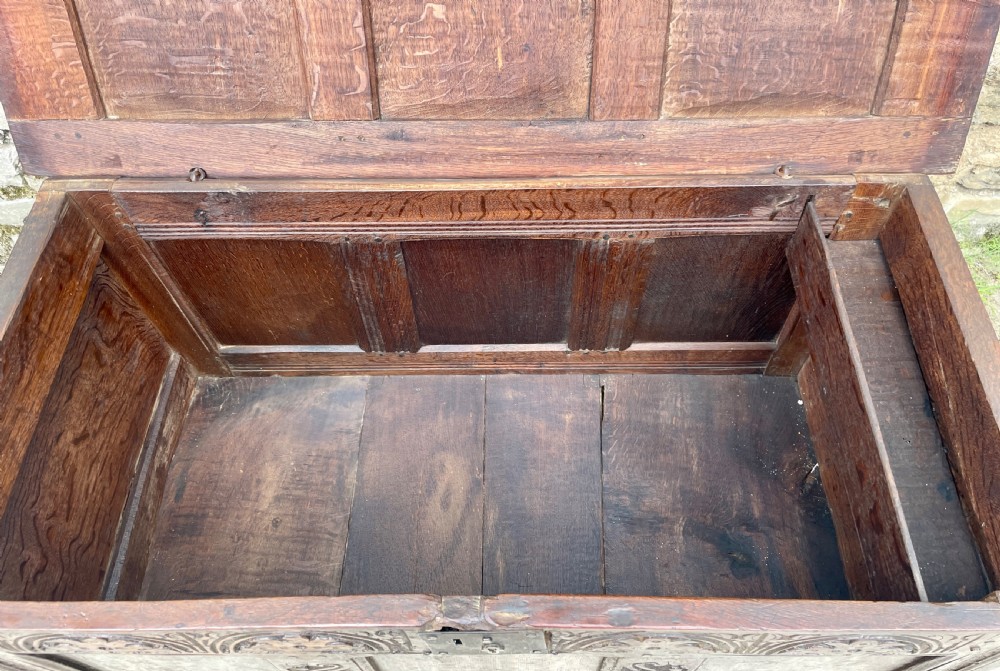 18th Century Panelled Oak Coffer View X