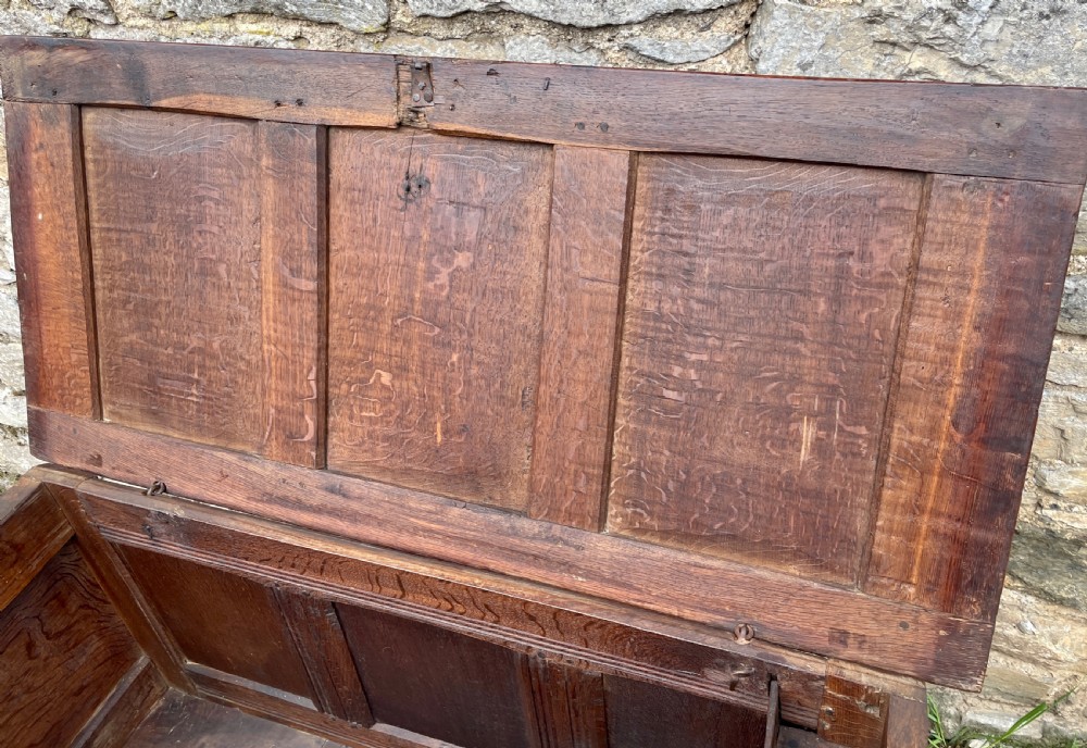 18th Century Panelled Oak Coffer View XIII