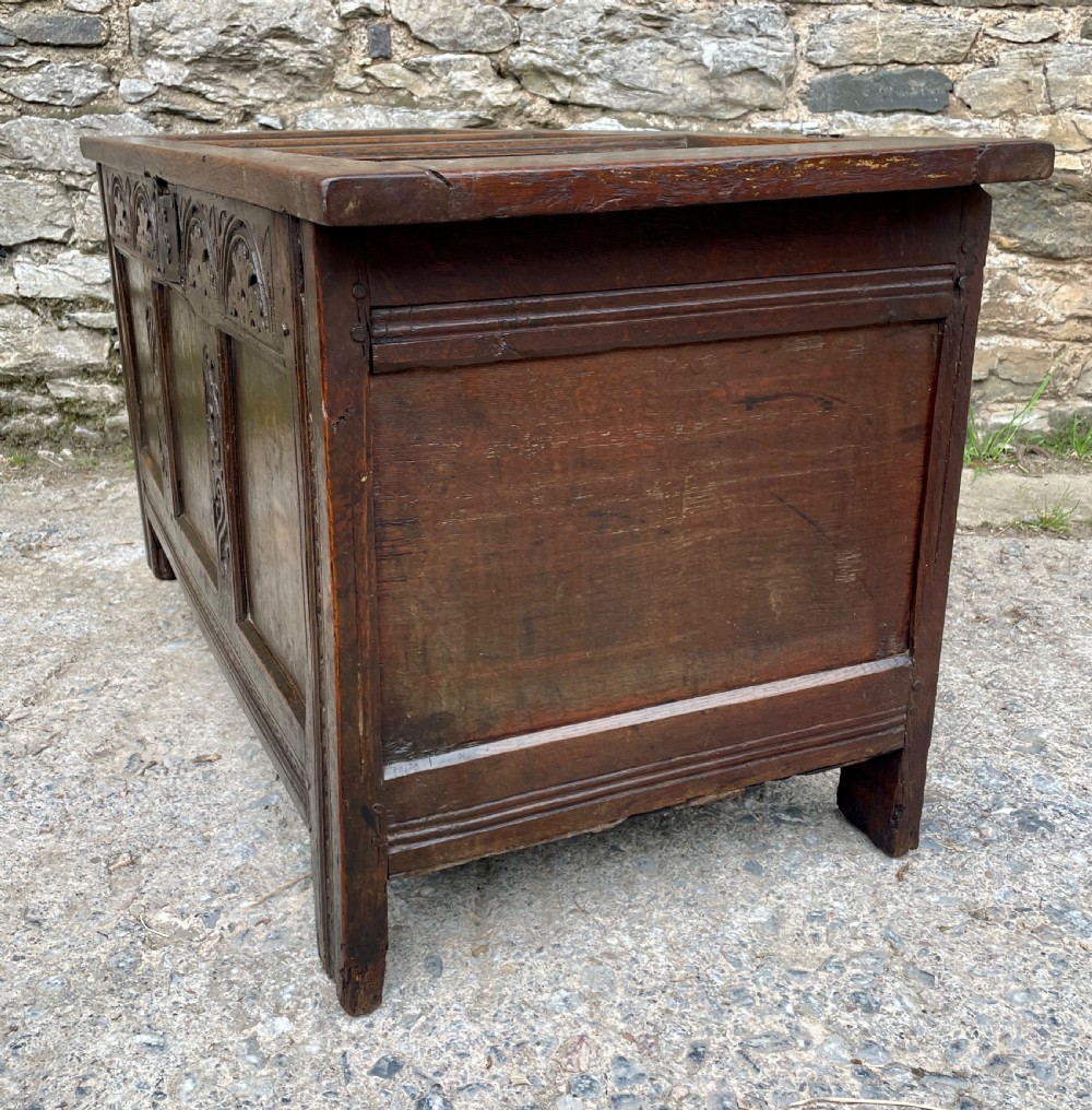 18th Century Panelled Oak Coffer View XVII