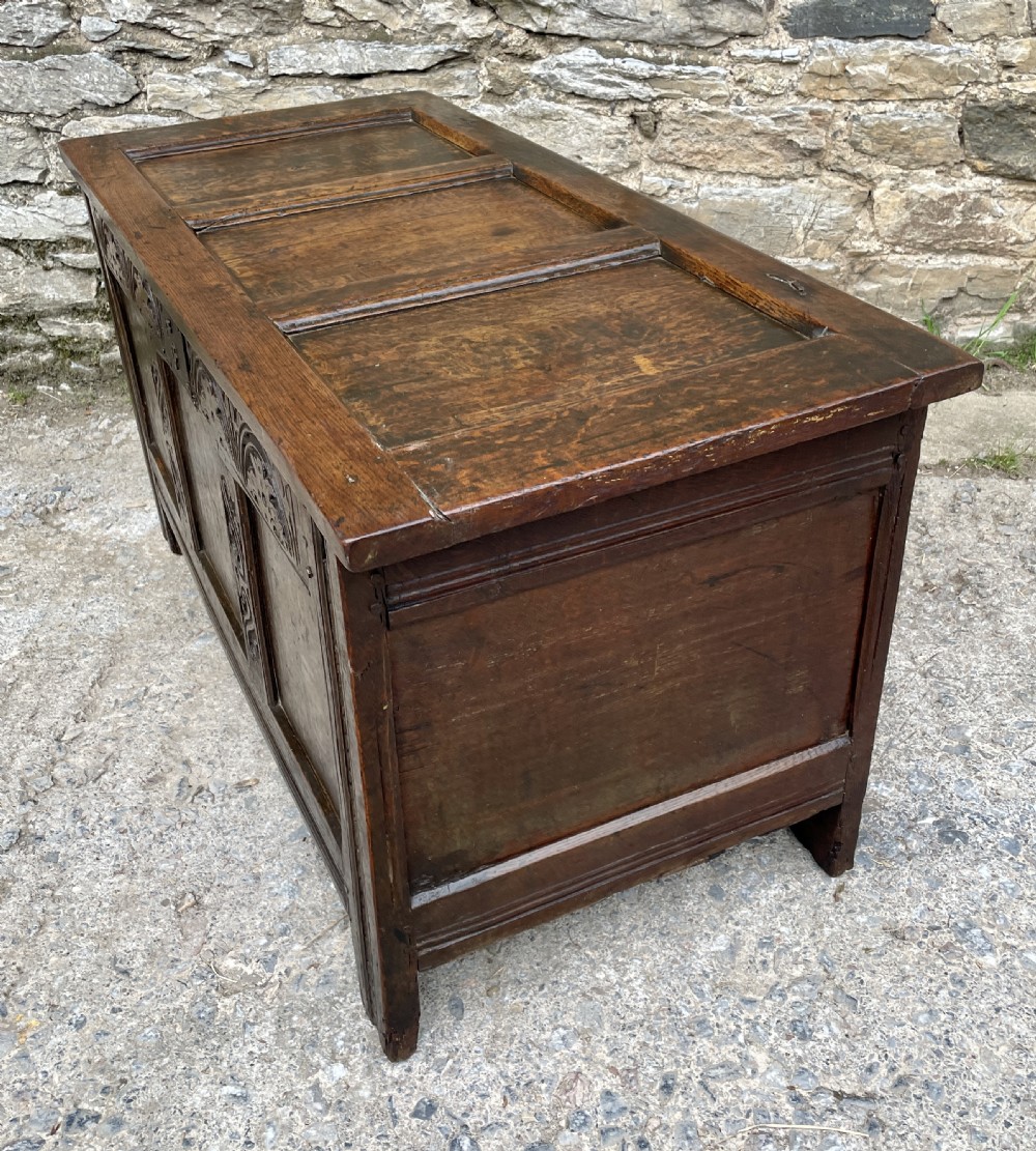 18th Century Panelled Oak Coffer View XVIII