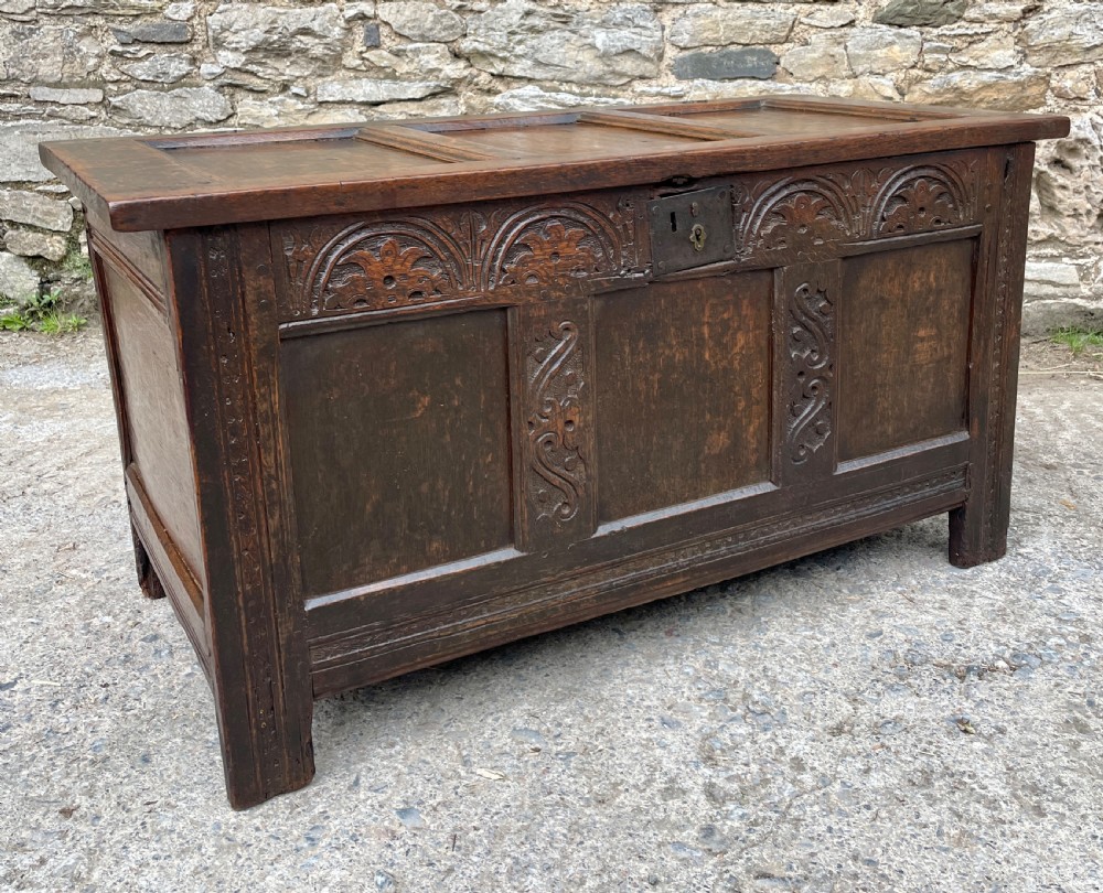 18th Century Panelled Oak Coffer View XXVII