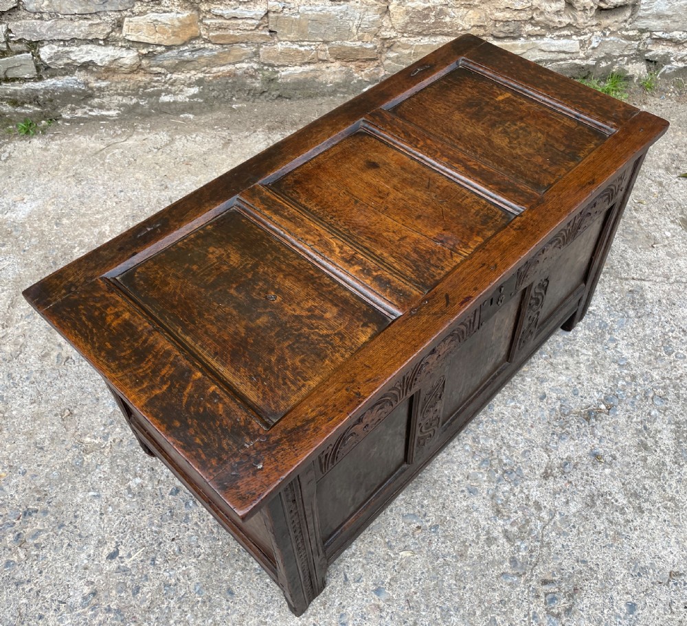 18th Century Panelled Oak Coffer View XXVIII