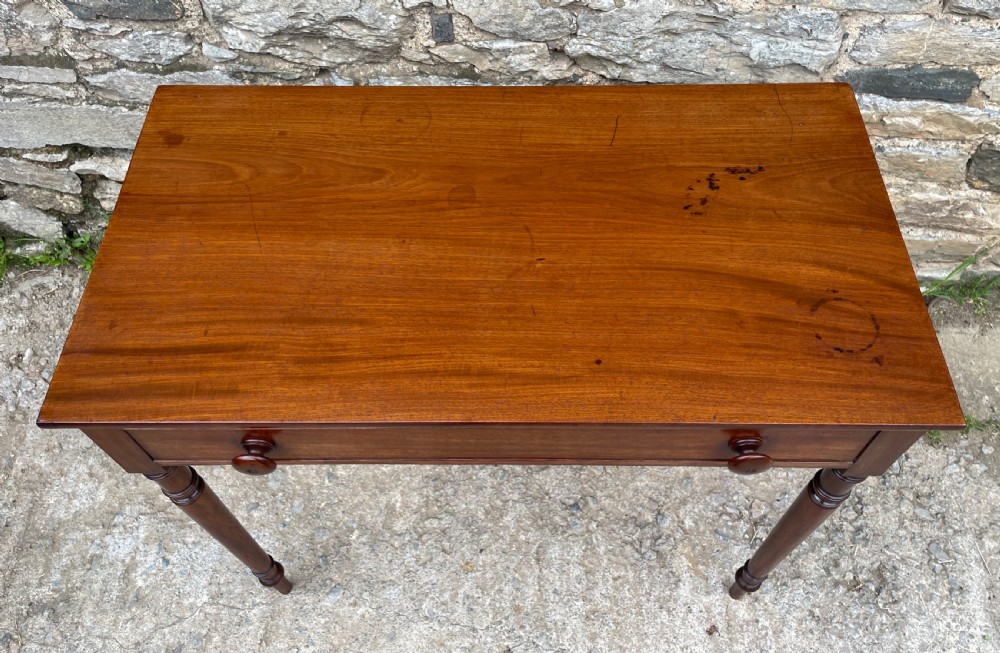 Late Georgian Mahogany Side Table View XI