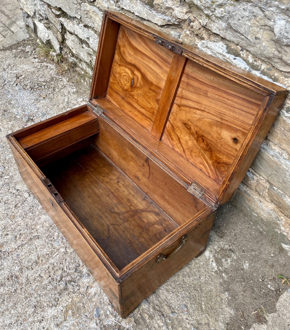 Antique Camphor Military Campaign Trunk View VI