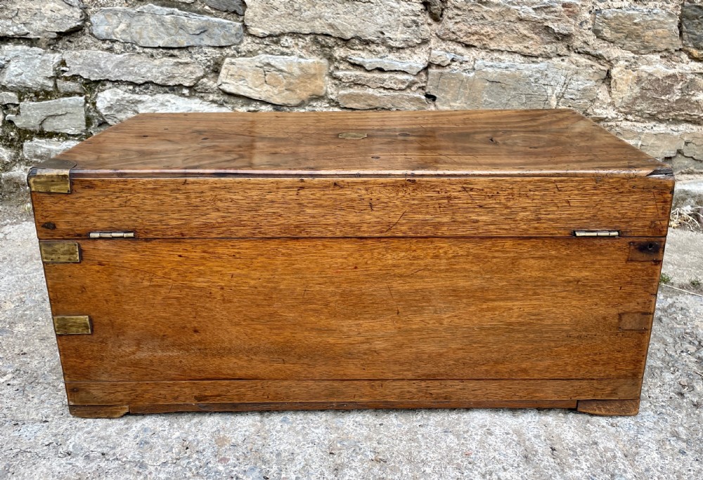 Antique Camphor Military Campaign Trunk View XVI