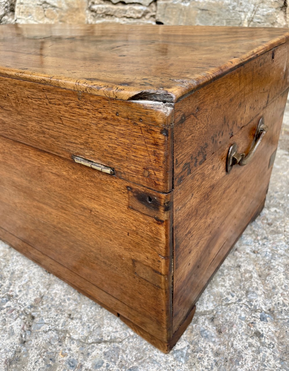 Antique Camphor Military Campaign Trunk View XVIII