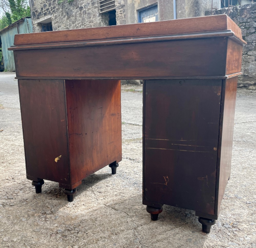 Antique Mahogany Military Campaign Desk View XXV