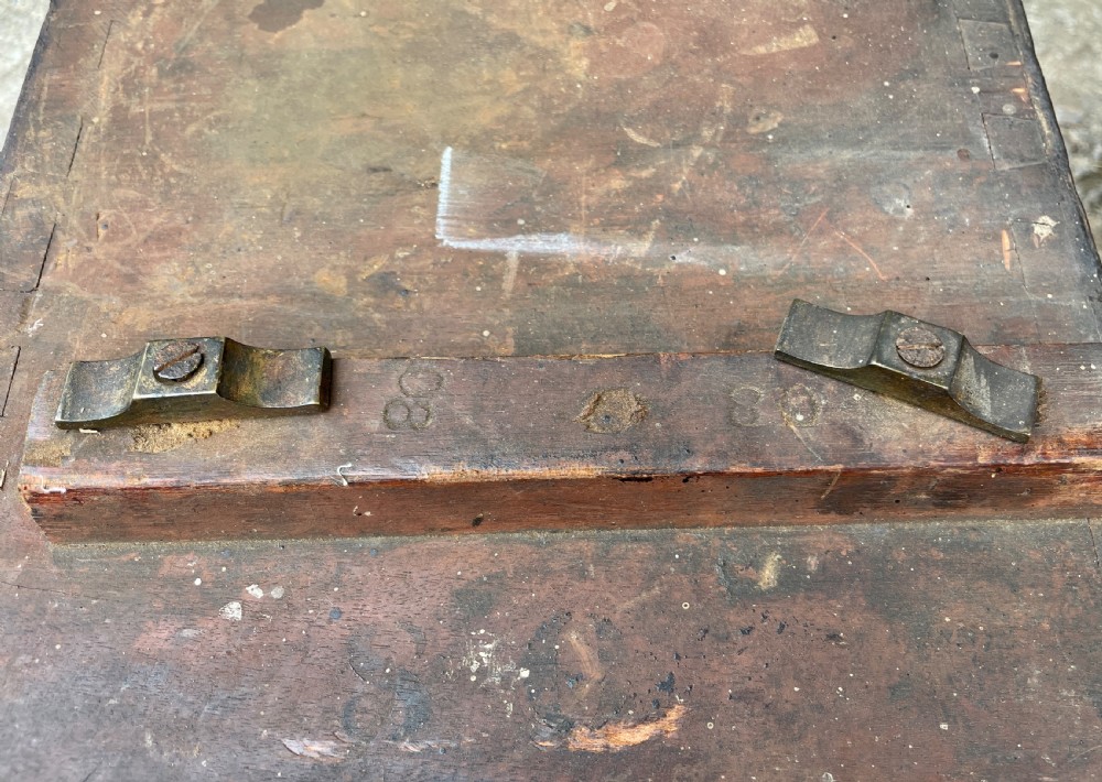 Antique Mahogany Military Campaign Desk View XXIX