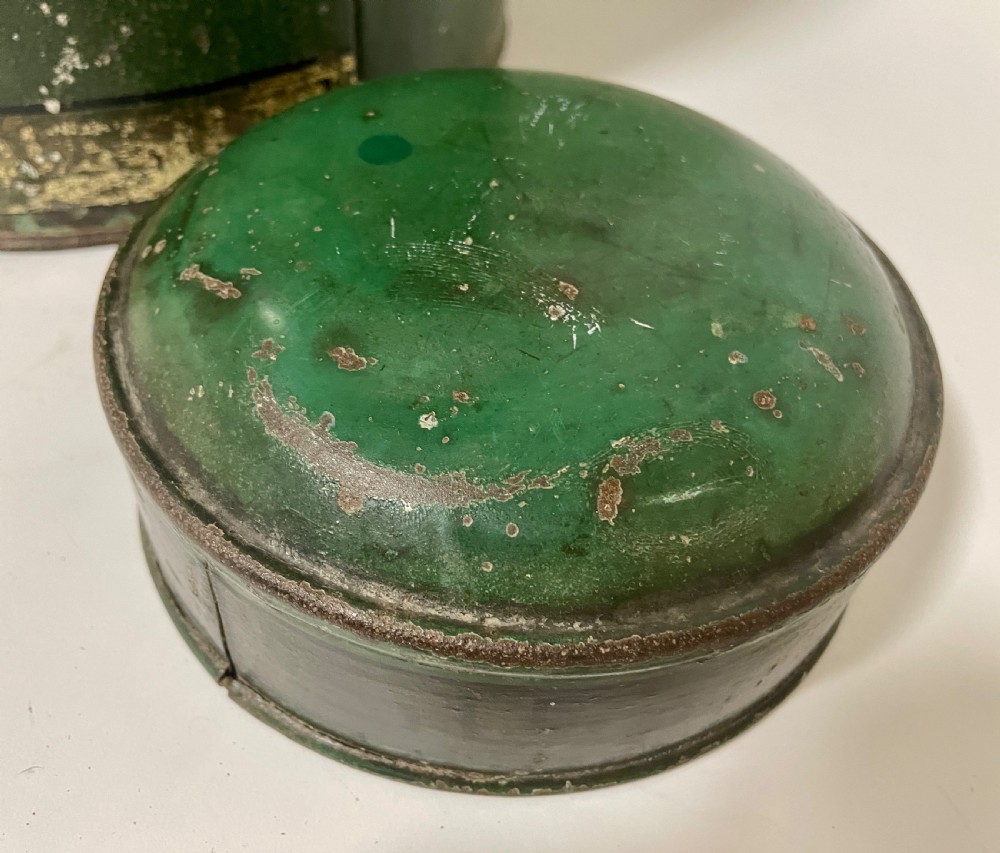Large Antique Toleware Tea Canister View XIII