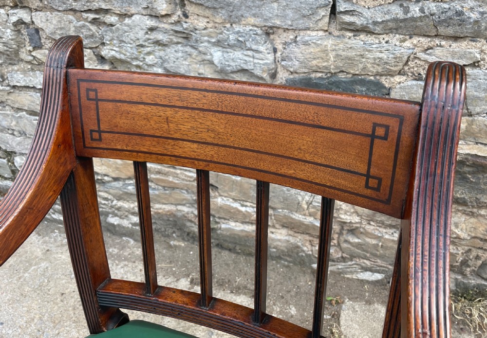 Regency Mahogany Desk Chair View IV