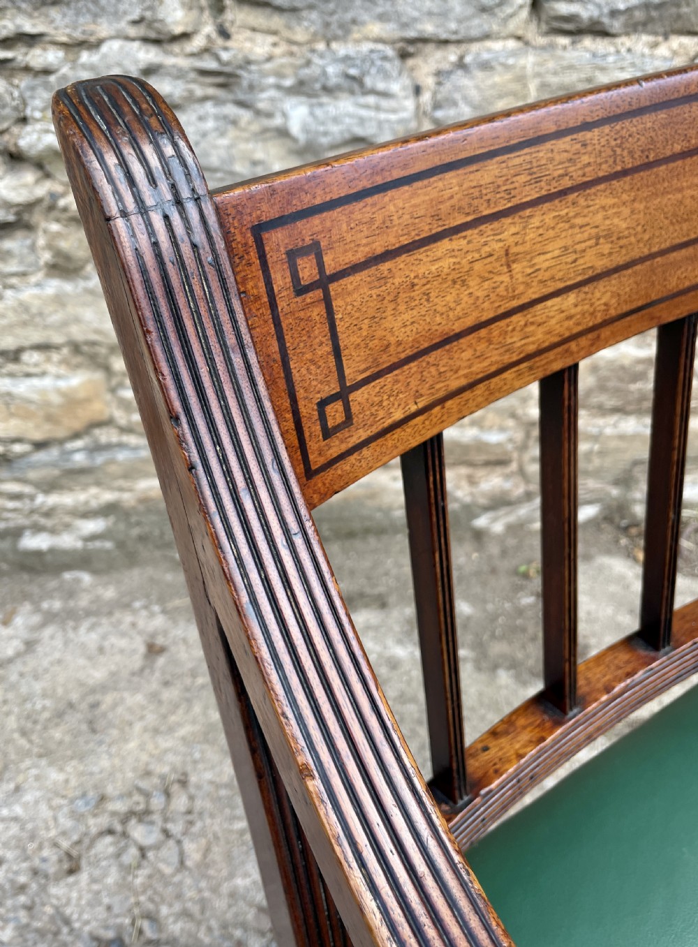 Regency Mahogany Desk Chair View XV