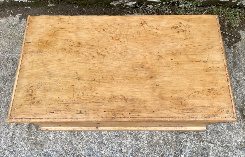 Antique Stripped Pine Blanket Box View IV