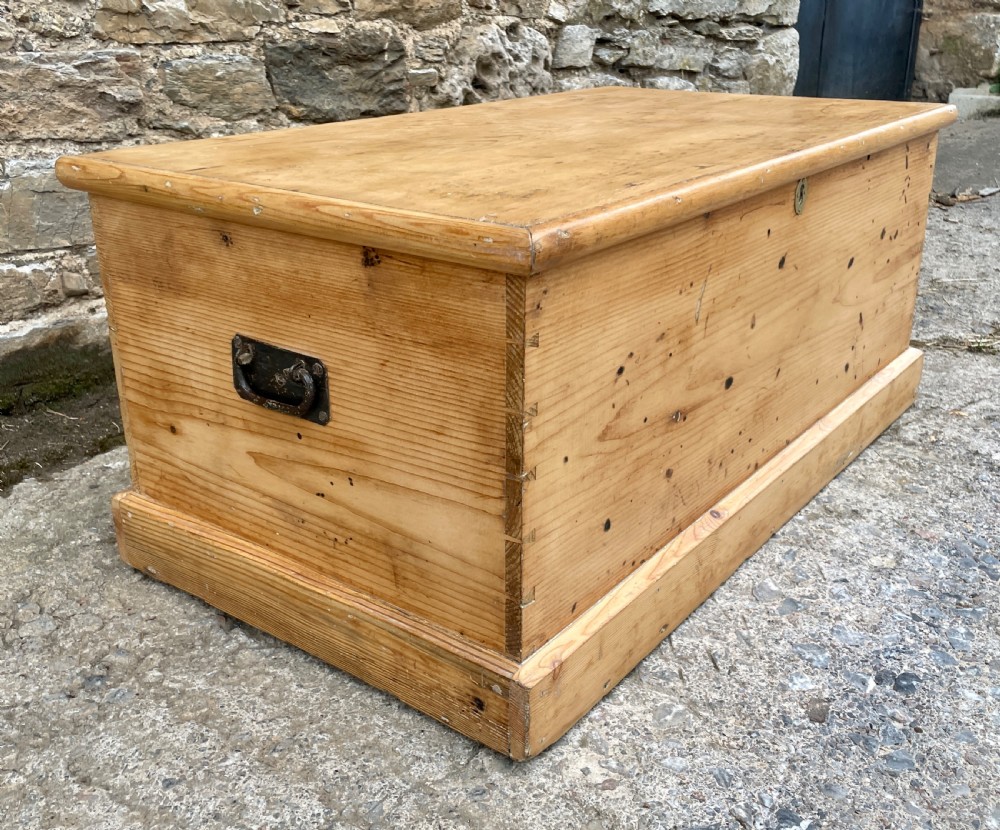 Antique Stripped Pine Blanket Box View VI