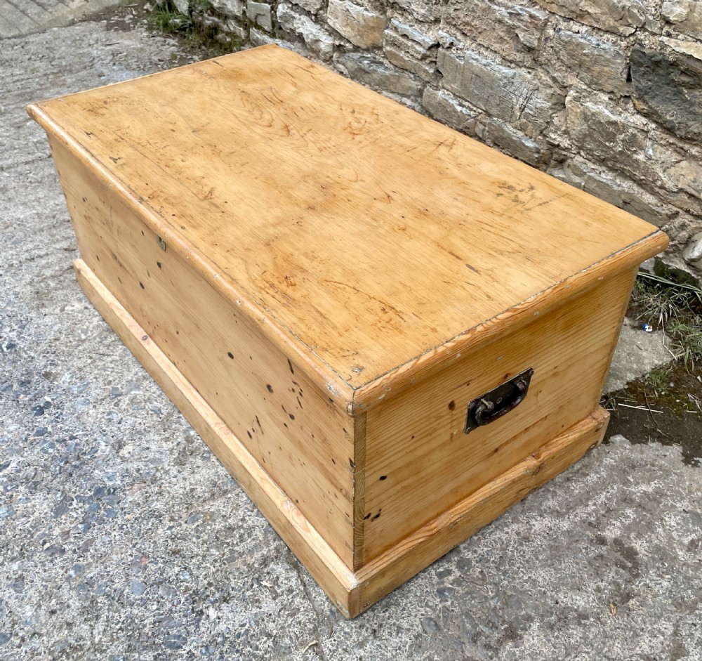 Antique Stripped Pine Blanket Box View VII