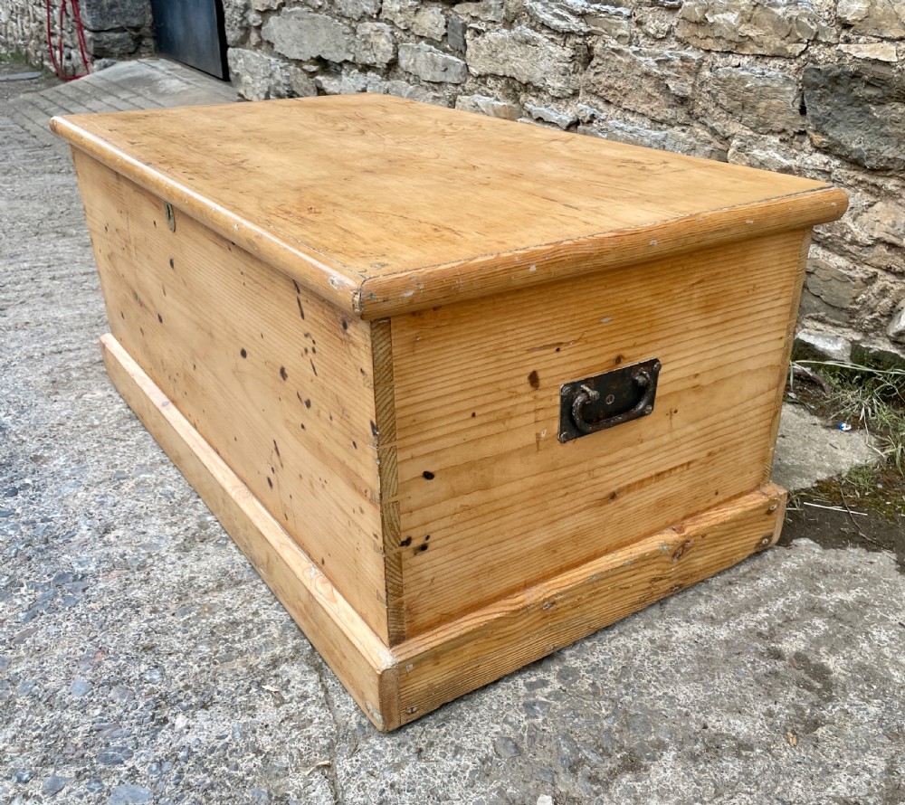 Antique Stripped Pine Blanket Box View VIII