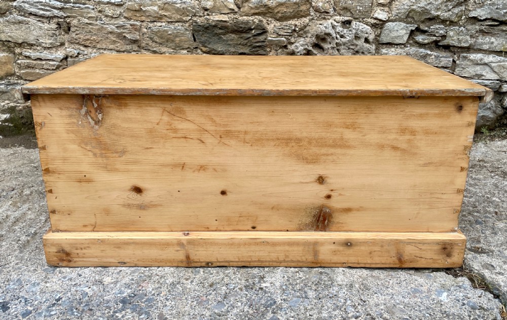 Antique Stripped Pine Blanket Box View XV