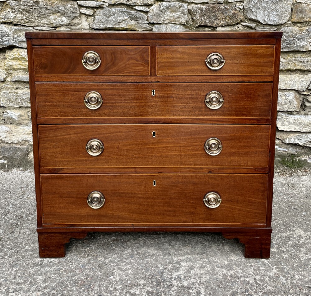 Small Georgian Mahogany Chest of Drawers View II