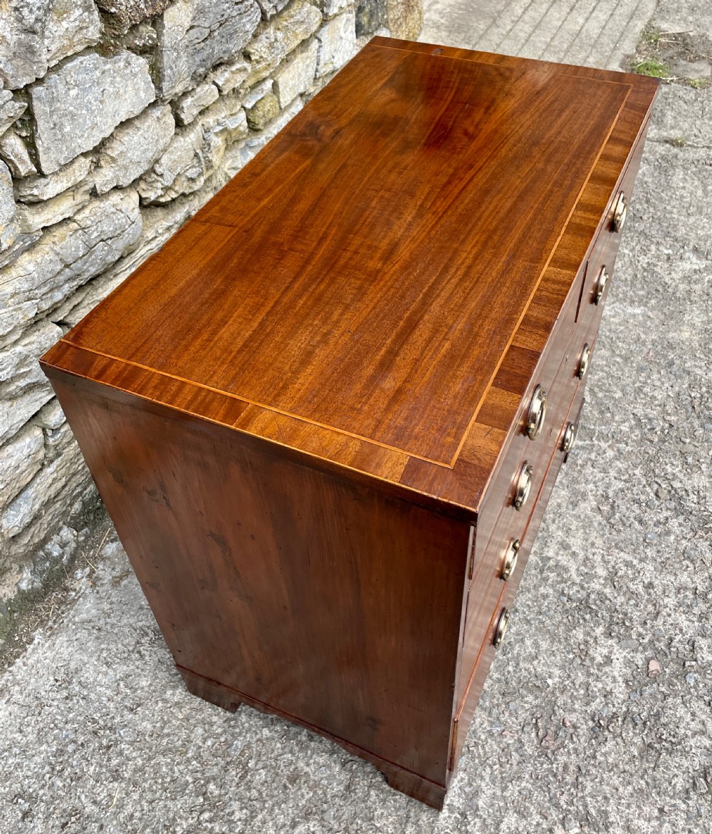 Small Georgian Mahogany Chest of Drawers View XI