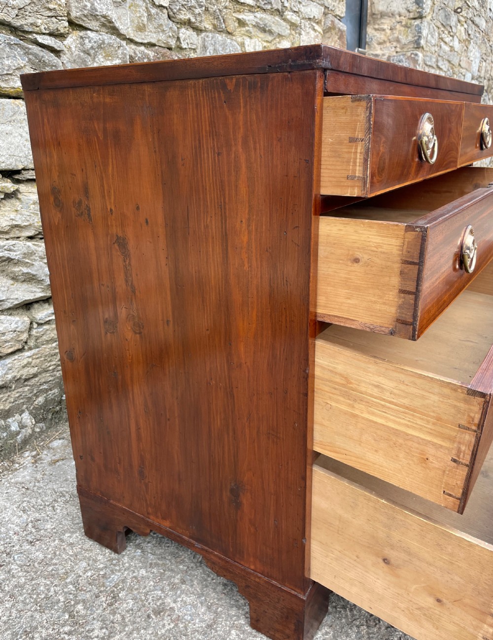 Small Georgian Mahogany Chest of Drawers View XVIII
