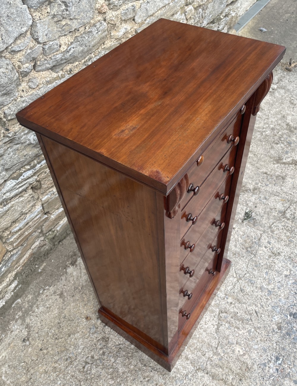 Victorian Mahogany Wellington Chest View VI