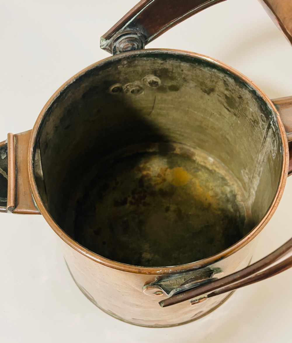 Antique Copper Milk Pail View VIII