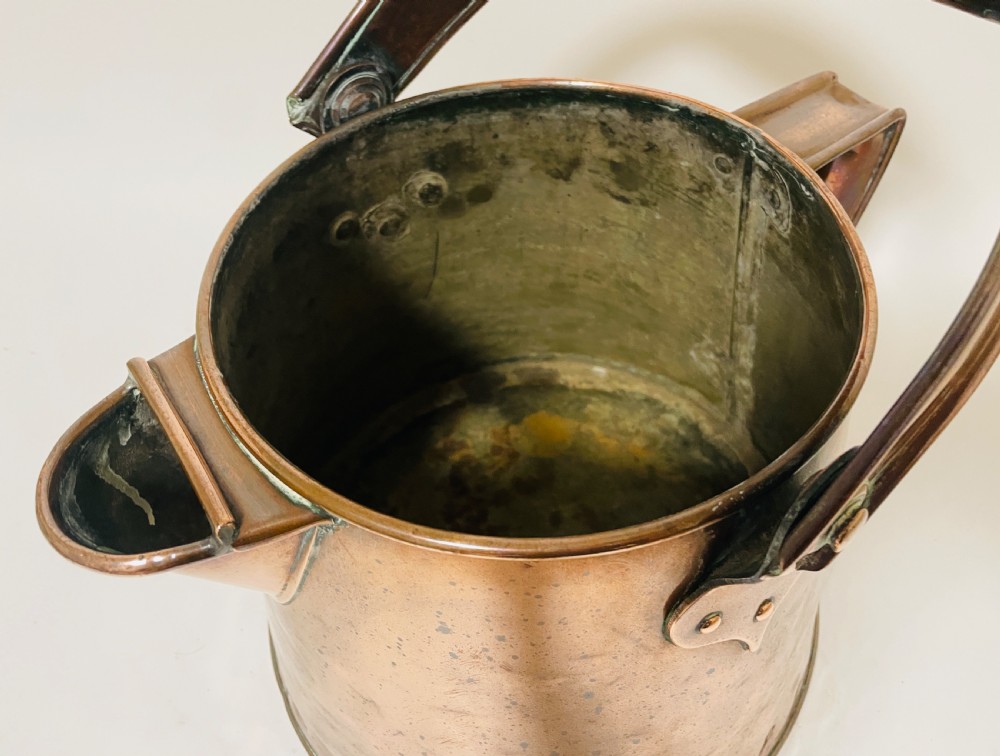 Antique Copper Milk Pail View IX