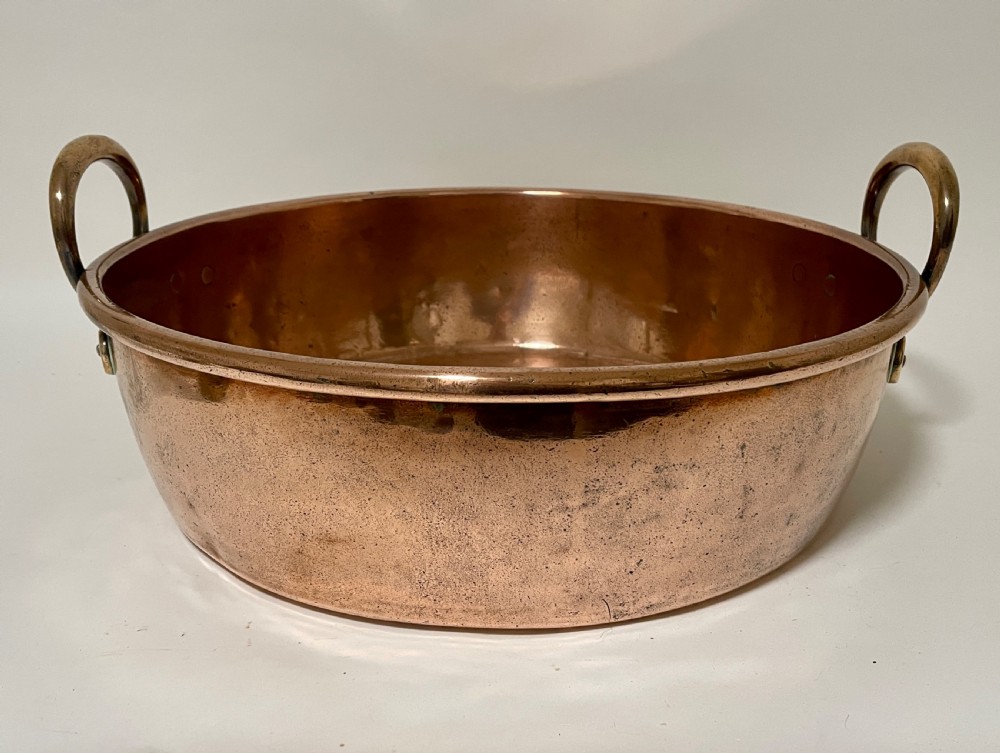Large Victorian Copper Jam Pan View II