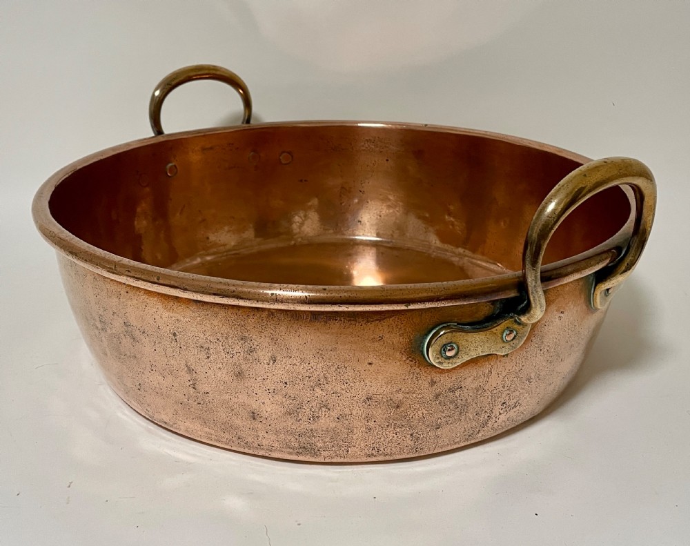 Large Victorian Copper Jam Pan View III