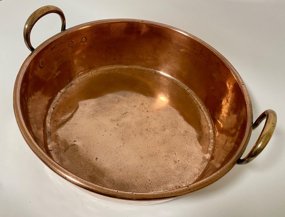 Large Victorian Copper Jam Pan View IV